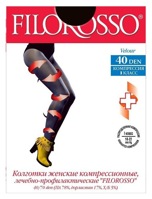 Размер 4 Черные  Filorosso