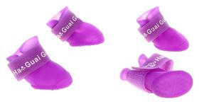 Сапоги резиновые "Вездеход", набор 4 шт., р-р S (Подошва 4 Х 3 см), фиолетовые 