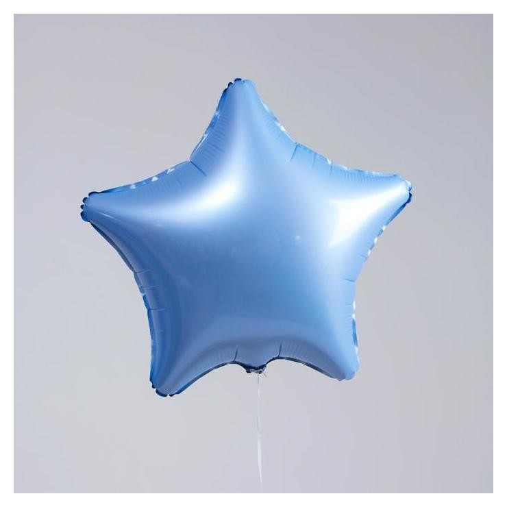 

Шар фольгированный 19", звезда, цвет синие сумерки, Голубой