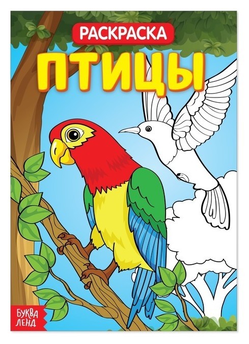 

Раскраска «Птицы», 20 страниц
