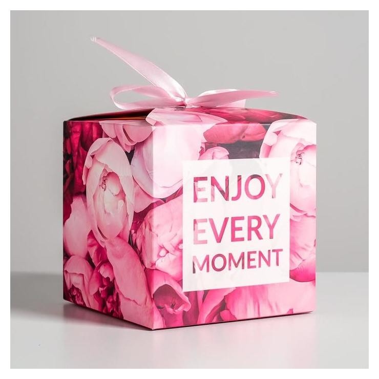 

Коробка складная Enjoy Every Moment, 12 × 12 × 12 см, Розовый