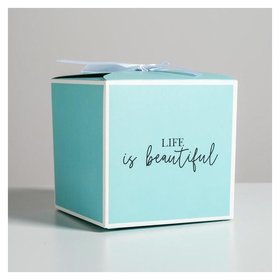 Коробка складная «Тиффани», 12 × 12 × 12 см Дарите счастье