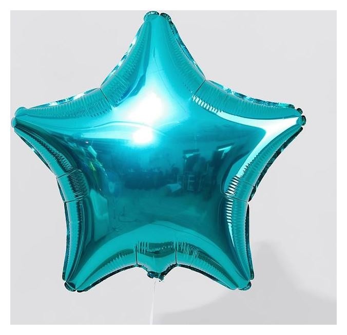 

Шар фольгированный 19", звезда, цвет бирюзовый