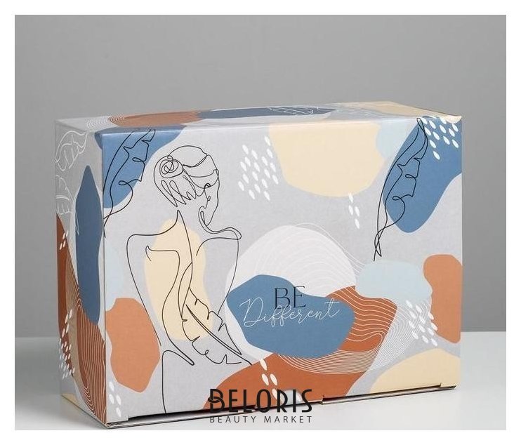 Коробка сборная «Силуэт», 26 × 19 × 10 см Дарите счастье