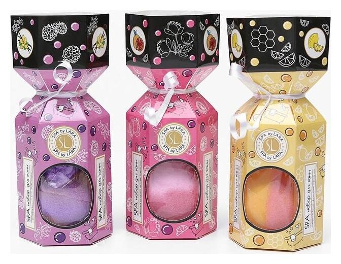 Подарочный набор Spa By Lara, ароматизированный: соль морская, 100 г + соль шипучая, 140 г, 240 г  Spa by Lara