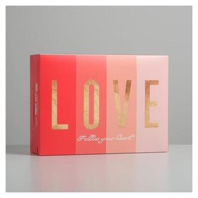 Коробка складная «Любовь», 22 × 30 × 10 см Дарите счастье