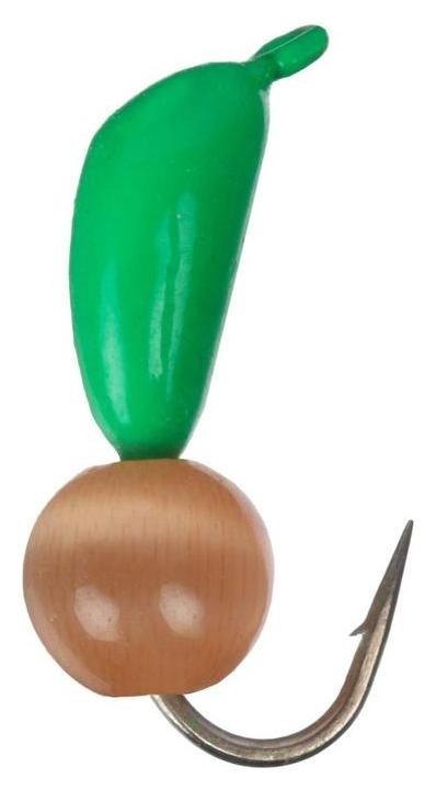 

Мормышка безнасадочная «Банан», цвет зелёный, D=3 мм, вес 0,5 г, кошачий глаз красный, 5 шт.
