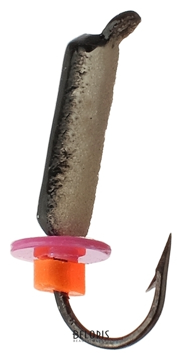 Мормышка столбик 1,5 с фосфором, цвет чёрный NNB