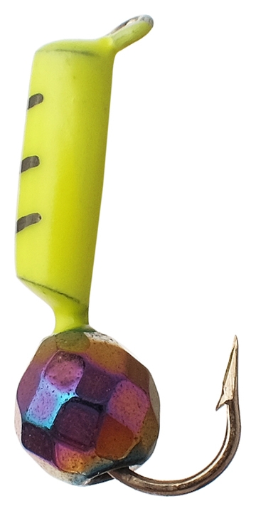 Мормышка столбик 2 «Хамелеон», цвет лимонный