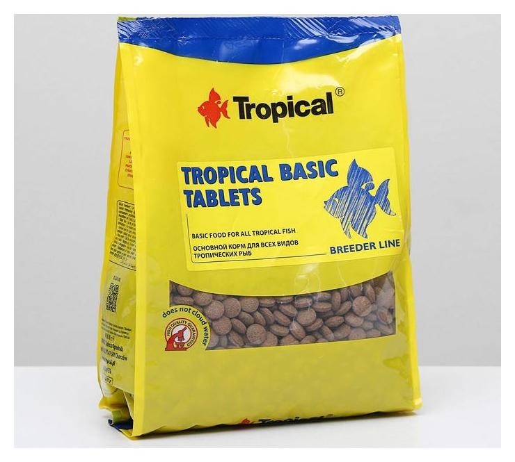 Корм для рыб Tropical Basic Tablets в виде тонущих таблеток, 1 кг