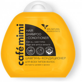 Шампунь-кондиционер для волос 2 в 1 Cafe mimi