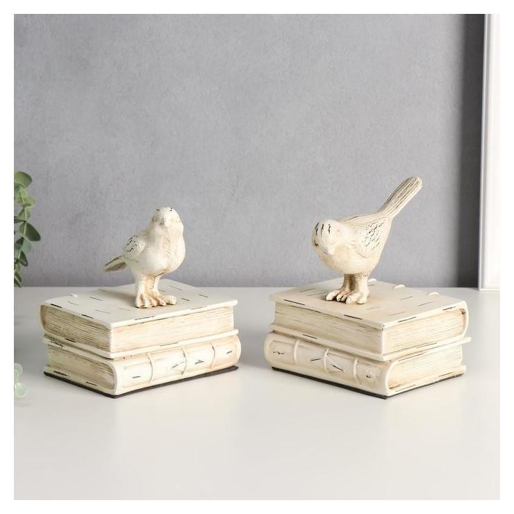 

Держатели для книг Белые птицы на книгах, Бежевый