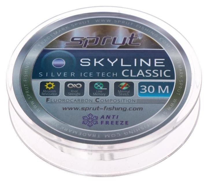 

Леска зимняя Sprut Skyline Classic Fluorocarbon Composition Icetech 0,165 мм, 4,75 кг, цвет серебристый, Прозрачный
