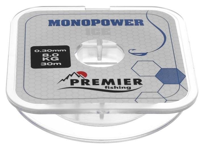 

Леска Premier Fishing Monopower ICE 0,30 мм, 30 м Clear Nylon, Прозрачный