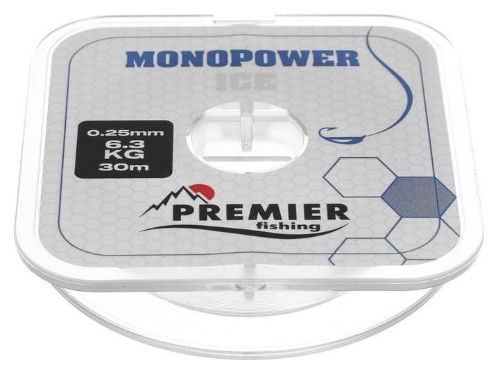 

Леска Premier Fishing Monopower ICE 0,25 мм, 30 м Clear Nylon, Прозрачный