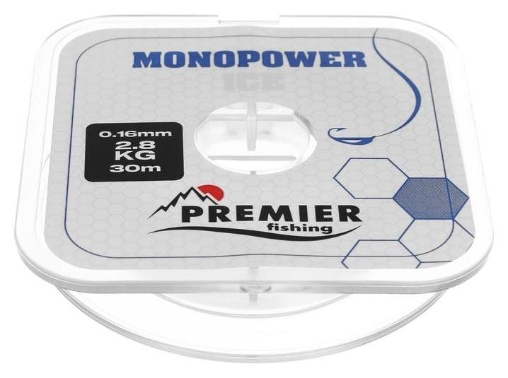 

Леска Premier Fishing Monopower ICE 0,16 мм, 30 м Clear Nylon, Прозрачный