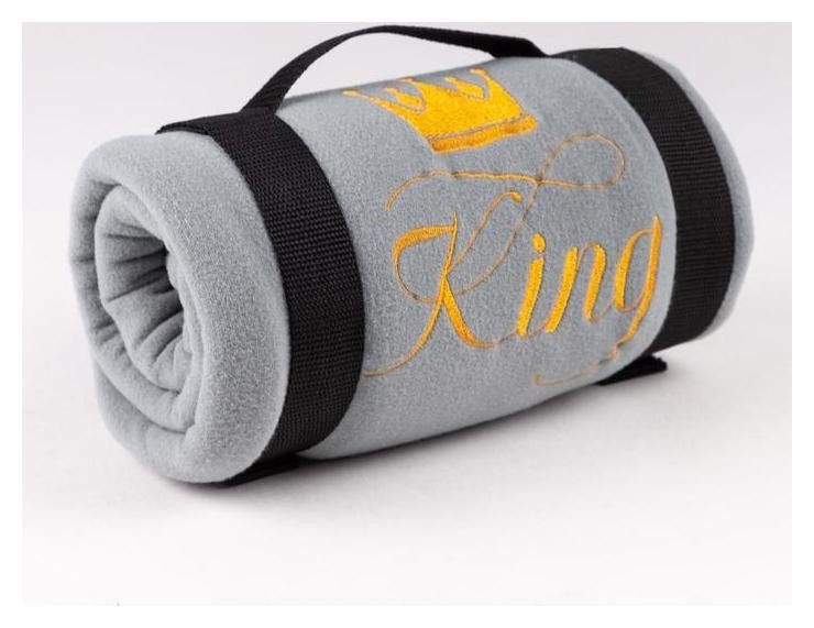 

Плед King 130х150 см, 100% п/э, флис 175 гр/м2, Серый