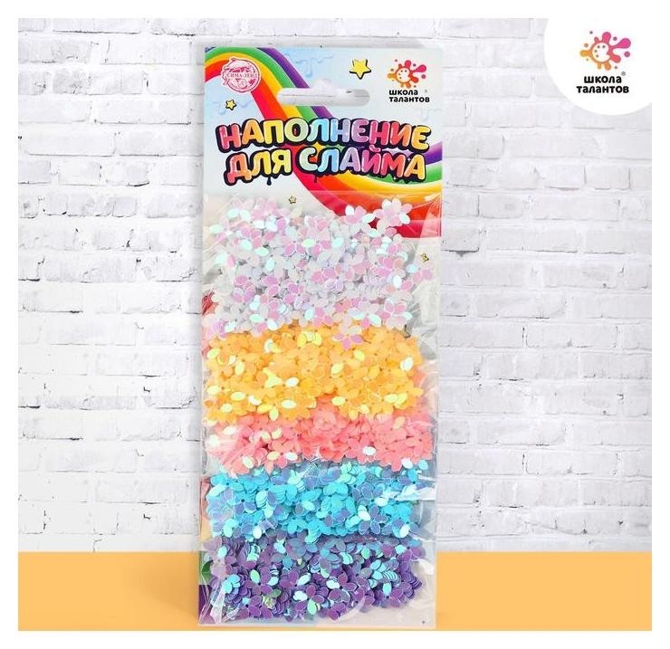 

Наполнение для слаймов, цветочки 30 г