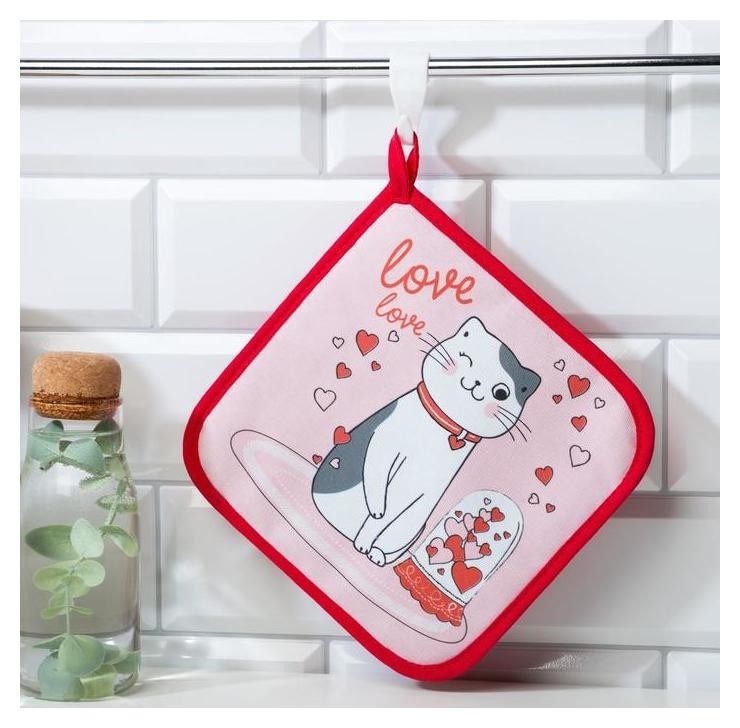 

Прихватка "Love" 19х19 см