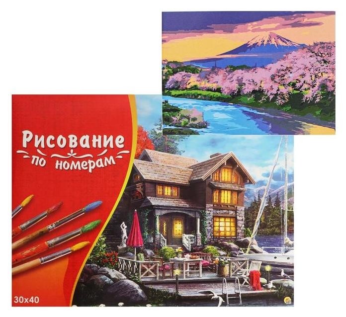 

Картина по номерам 30×40 см в коробке «Фудзияма на закате»