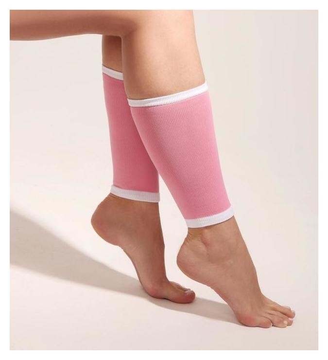 Гетры гелевые, универсальные, пара, цвет розовый  