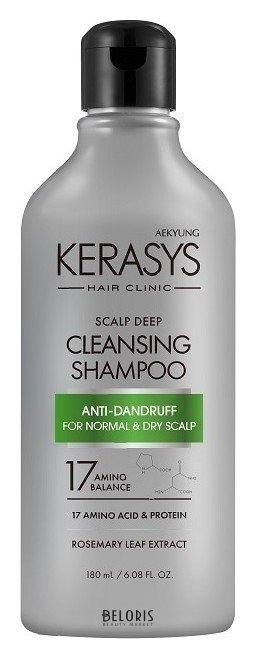Шампунь для волос для Нормальной и сухой кожи головы KeraSys Hair Clinic System
