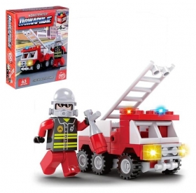 Конструктор пожарные «Пожарная машина», 63 детали Unicon