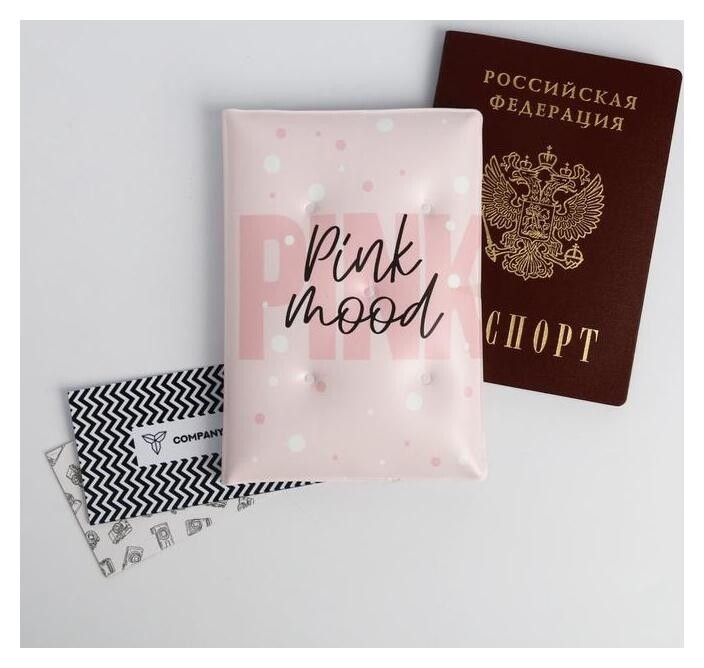Воздушная паспортная обложка-облачко "Pink Winter"  ArtFox
