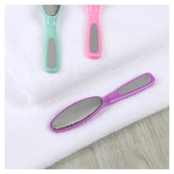 Тёрка для ног, металлическая, с пилкой на ручке, 17 см отзывы