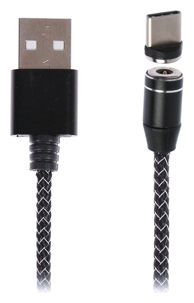 

Кабель Luazon, Type-c - Usb, 1 А, 1 м, магнитный разъем, только для зарядки, Микс