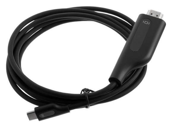 

Кабель Luazon Cab-5 Type-c - Hdmi, 2 м, для устройств с Usb-c 3.1 (Displayport Alt Mode), Чёрный