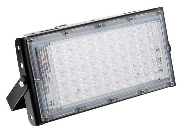 Прожектор фито светодиодный модульный Luazon Lighting, для растений, 50вт, Ip65, 220в черный  LuazON Home