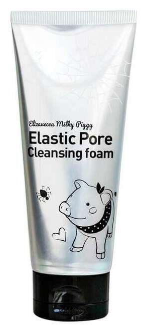 Пенка-маска для умывания черная Elastic Pore Cleansing Foam Elizavecca Milky Piggy