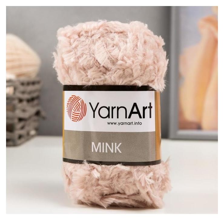 

Пряжа "Mink" 100% полиамид 75м/50гр (331 бежевый)