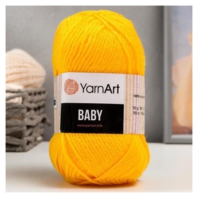 Пряжа "Baby" 100% акрил 150м/50гр (32 желтый) YarnArt