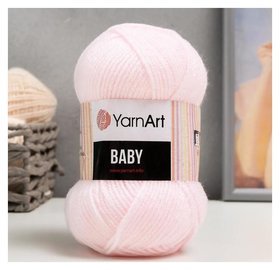 Пряжа "Baby" 100% акрил 150м/50гр (853 нежно розовый) YarnArt