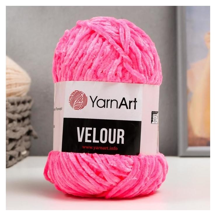 

Пряжа "Velour" 100% микрополиэстер 170м/100г (860 яр. розовый)