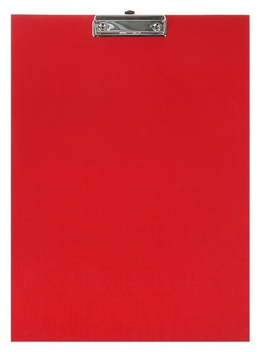 Планшет с зажимом А3, 420x300 мм канцбург, бумвинил, красный