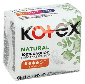 Прокладки «Kotex» Natural нормал /8 шт./ Kotex