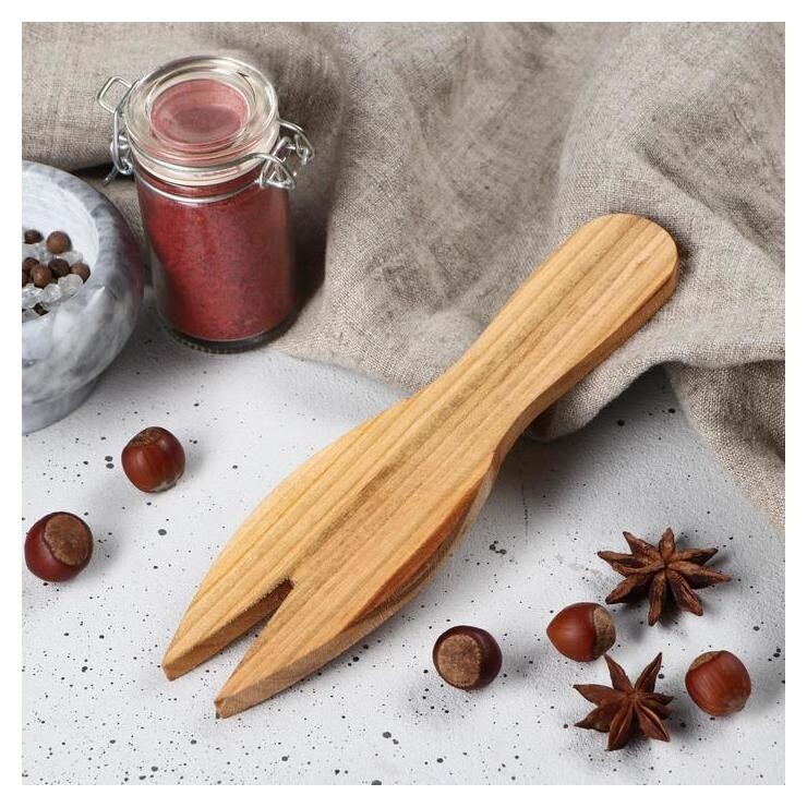 Лопатка для салата деревянная "Люкс", 20х5 см, массив черешни  Доброе дерево