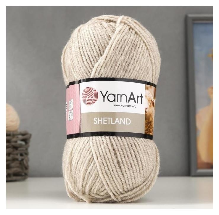 

Пряжа "Shetland" 30% шерсть верджин, 70% акрил 220м/100гр (504 натур), Бежевый