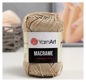 Пряжа "Macrame макраме" 100% полиэстер 130м/90гр (166 св.бежевый) YarnArt