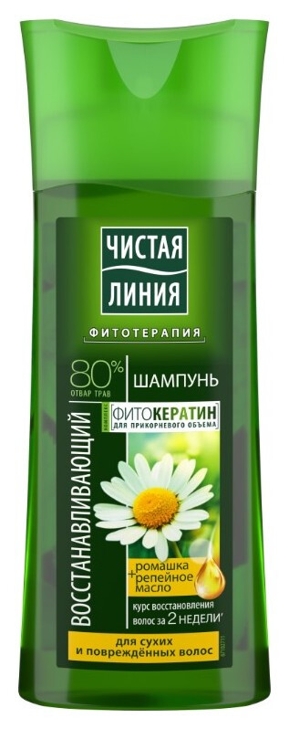 Шампунь для волос "Восстанавливающий" ромашка  Чистая линия