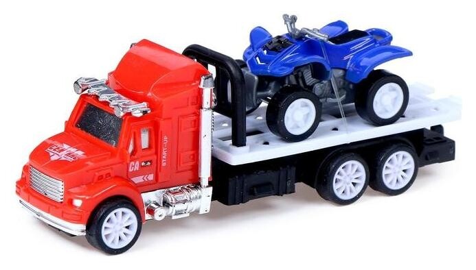 Грузовик инерционный «Эвакуатор» с квадроциклом  