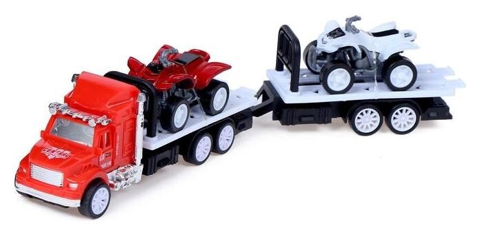 Грузовик инерционный «Автовоз» с 2 квадроциклами  