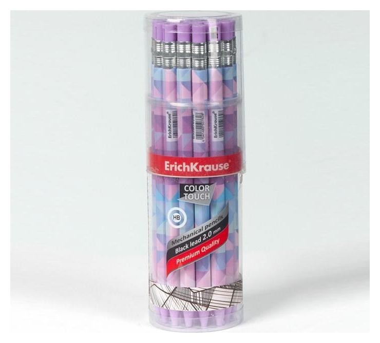 

Карандаш механический 2.0 мм Erichkrause Colortouch Magic Rhombs, с точилкой, НВ 50762