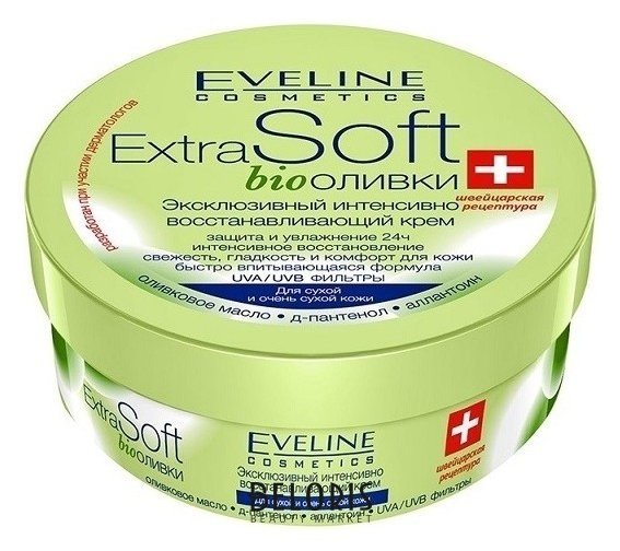 Крем для тела эксклюзивный интенсивно восстанавливающий Оливки Eveline Cosmetics Extra Soft