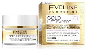 Крем-сыворотка эксклюзивный ультравосстанавливающий с 24K золотом 70+ Eveline Cosmetics