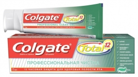 Зубная паста Total 12 "Профессиональная чистка" гель Colgate