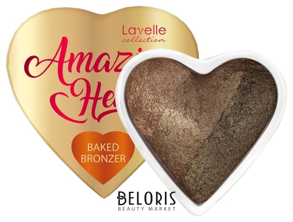 Бронзер запеченный 3-х цветный Baked Bronzer Lavelle Amazing Heart